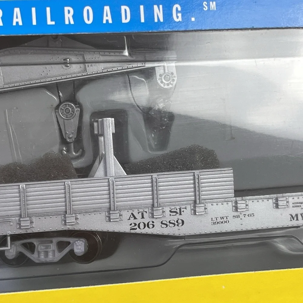 Athearn 7531 HO Santa Fe‎ 200-Ton Crane with Tender Set NEW in Box